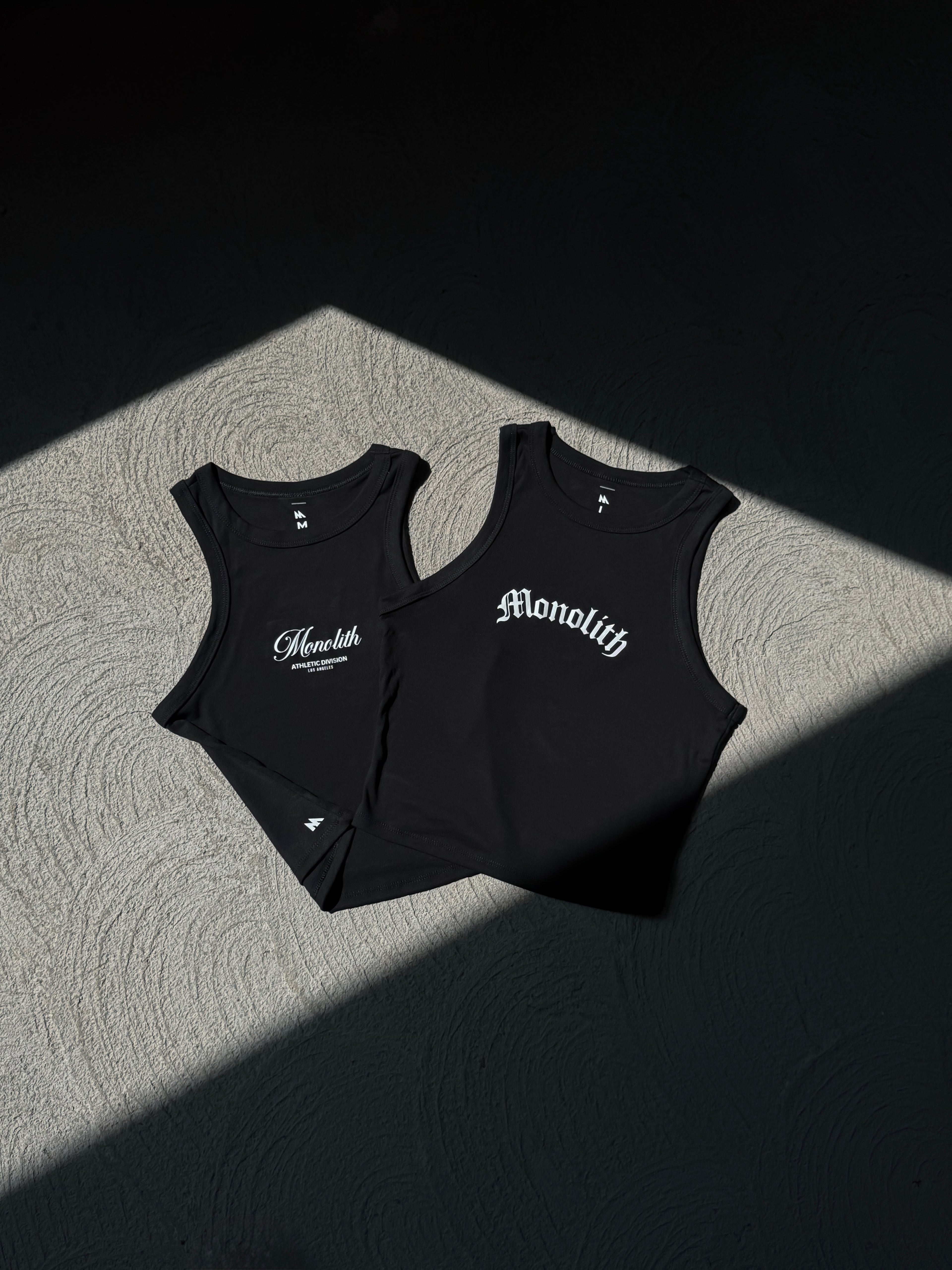 Women’s Gothic Ribbed Racerback Crop Tank