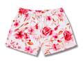 Ivory Bloom Dual-Layer Mesh Shorts