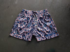 Blush Paisley Dual-Layer Mesh Shorts