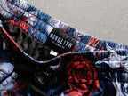 Skull Bloom Dual-Layer Mesh Shorts