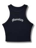 Women’s Gothic Ribbed Racerback Crop Tank