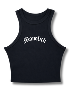 Women’s Gothic Ribbed Racerback Crop Tank