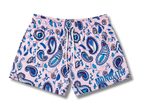 Blush Paisley Dual-Layer Mesh Shorts
