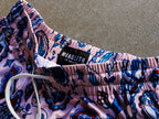 Blush Paisley Dual-Layer Mesh Shorts