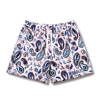 Blush Paisley Dual-Layer Mesh Shorts