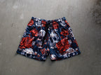 Skull Bloom Dual-Layer Mesh Shorts