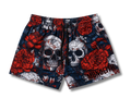Skull Bloom Dual-Layer Mesh Shorts