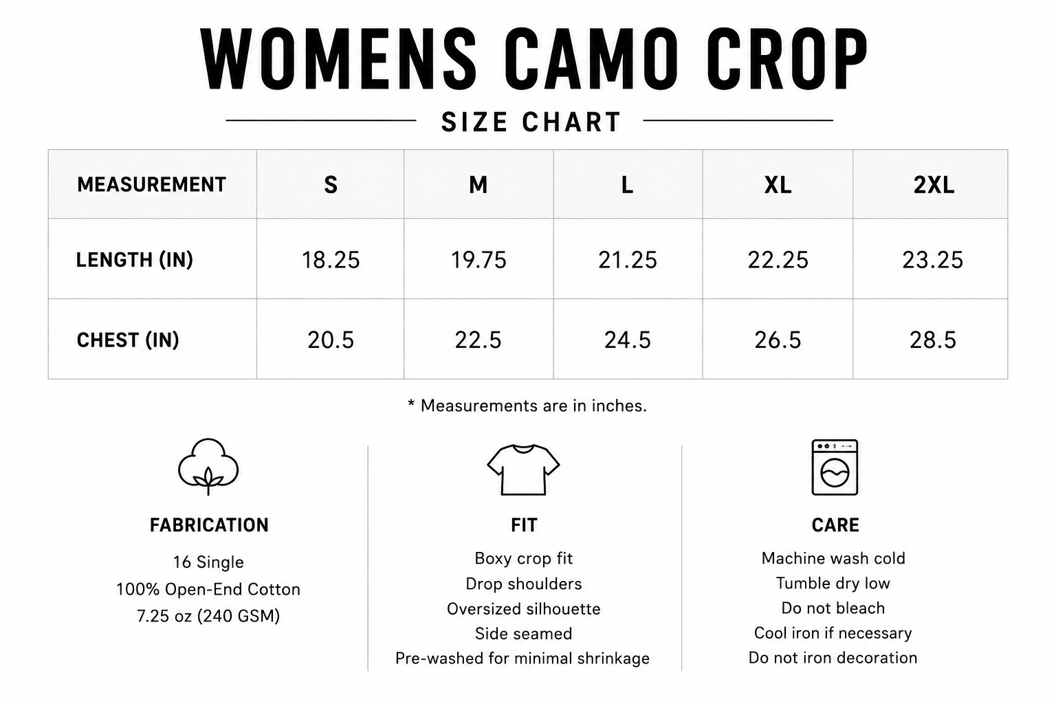 Women's Camo Crop