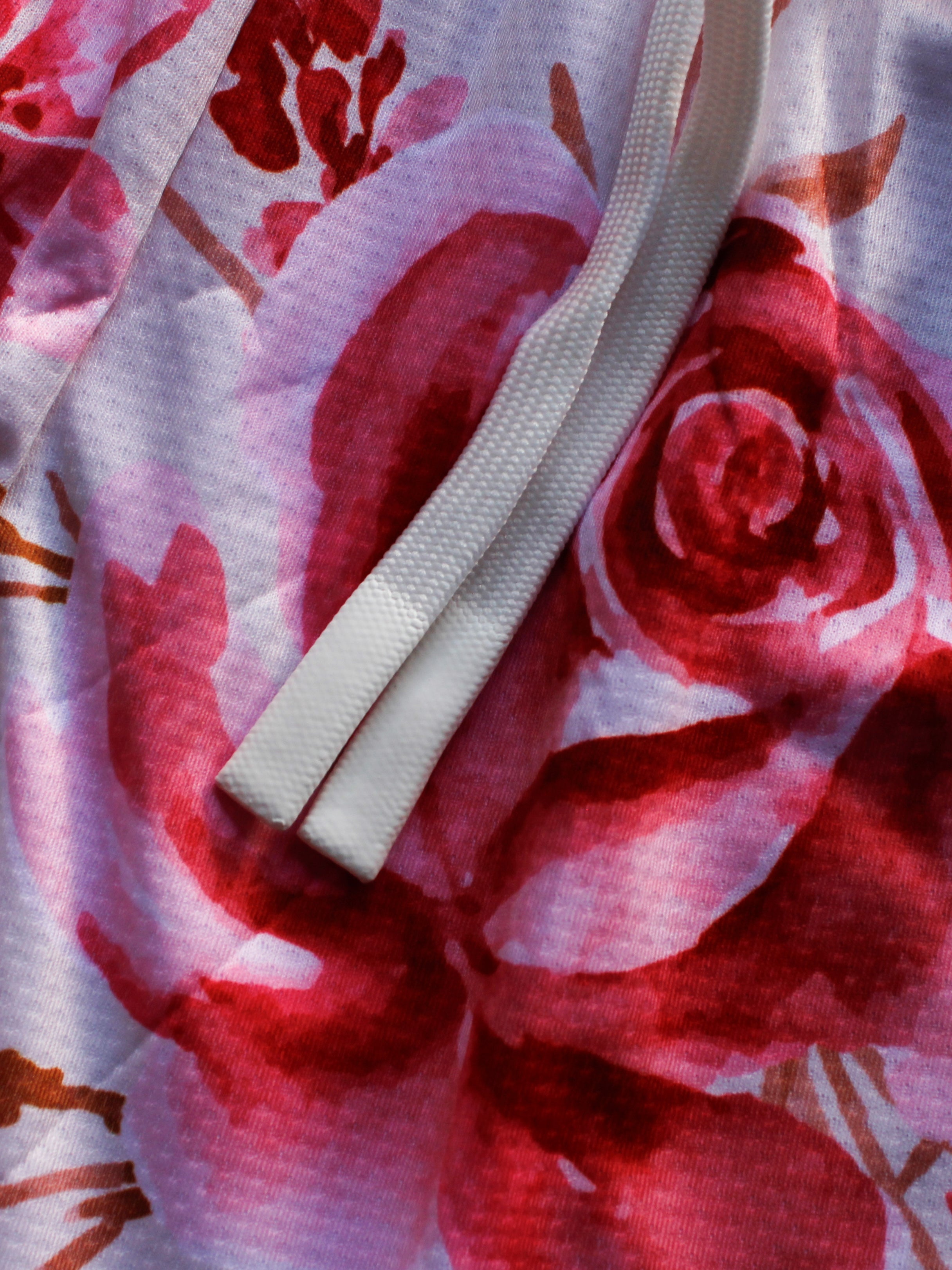 Ivory Bloom Dual-Layer Mesh Shorts
