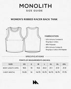 Women’s Script Ribbed Racerback Crop Tank