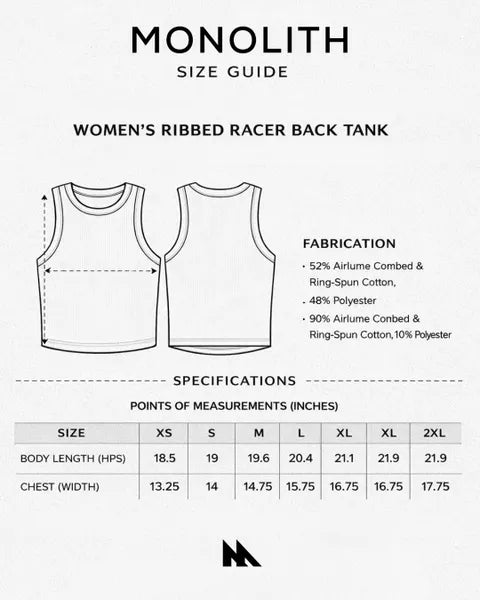 Women’s Script Ribbed Racerback Crop Tank